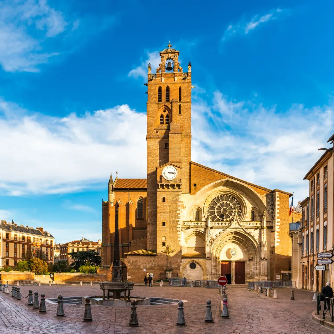 Cathédrale Saint-Étienne à Toulouse en Midi-Pyrénées, Occitanie en France